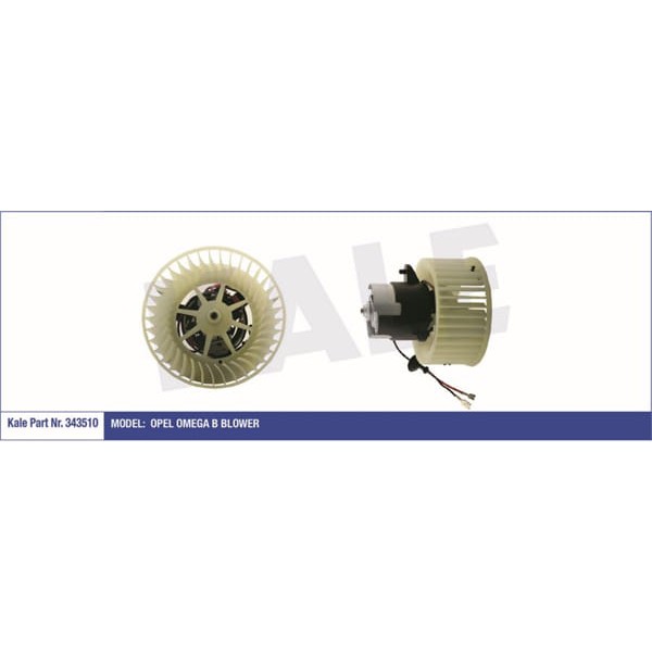 KALE OTO Radyatör 343510 Kalorifer Motoru Omega B 12V