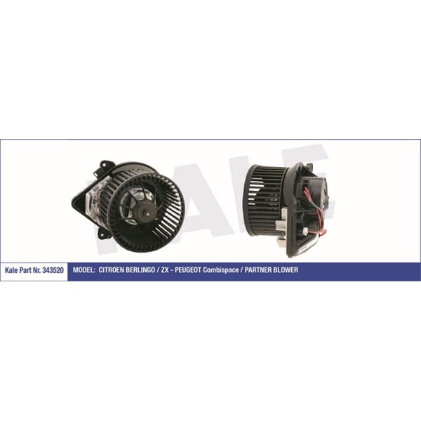 KALE OTO Radyatör 343520 Kalorifer Motoru Partner / Berlingo 