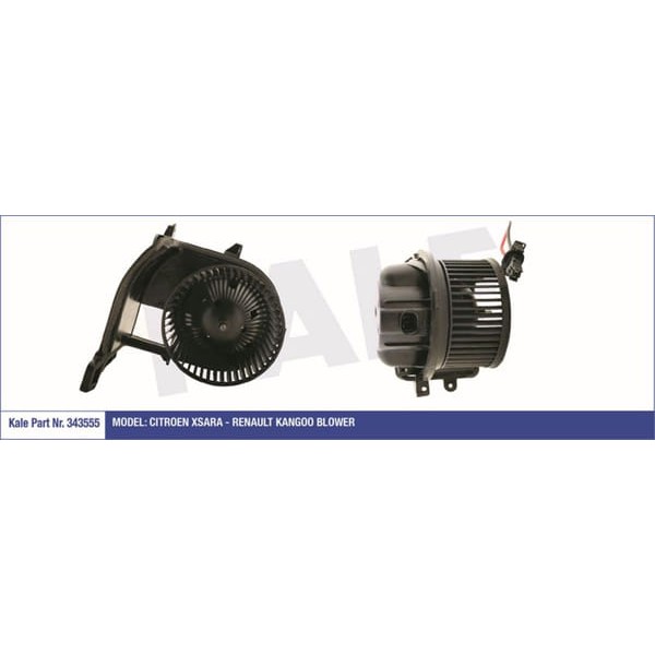 KALE OTO Radyatör 343555 Kalorifer Motoru CLIO II 98-01 Nac 