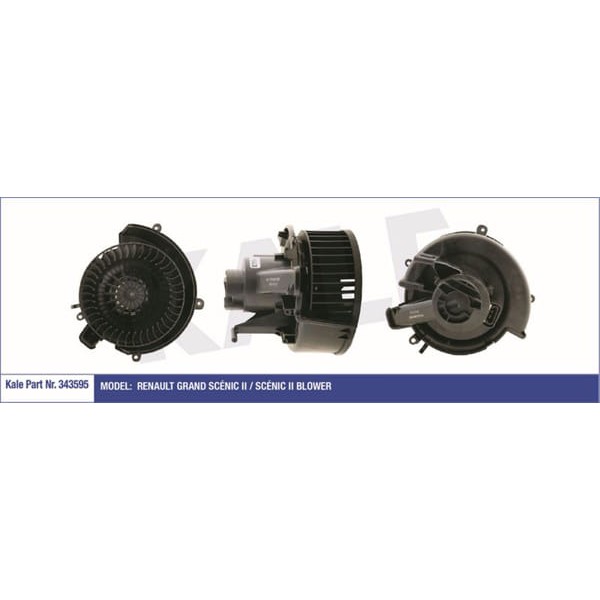 KALE OTO Radyatör 343595 Kalorifer Motoru Megane Scenic 03- 