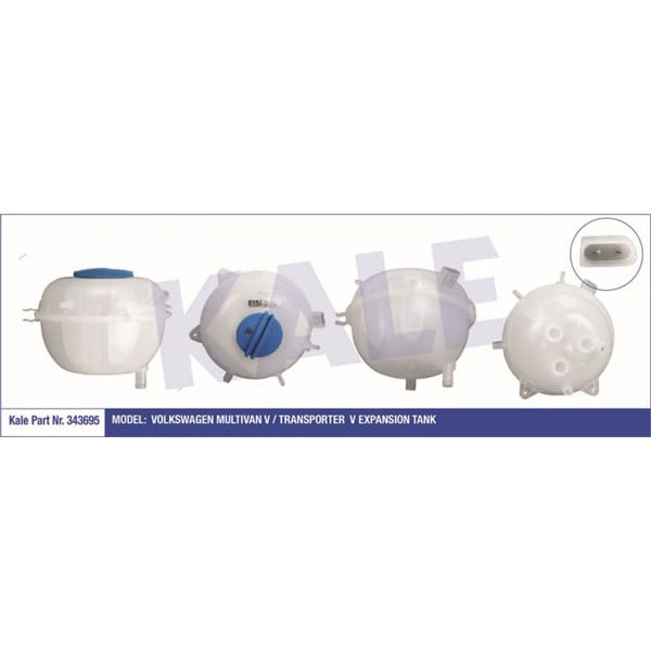 KALE RADYATÖR 343695 Radyatör Yedek Su Deposu Transporter T5 03- Kapaklı