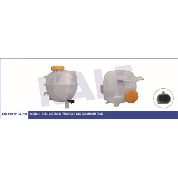 KALE RADYATÖR 343750 Radyatör Yedek Su Deposu Vectra C 04- 1.6 1.9 Cdtı