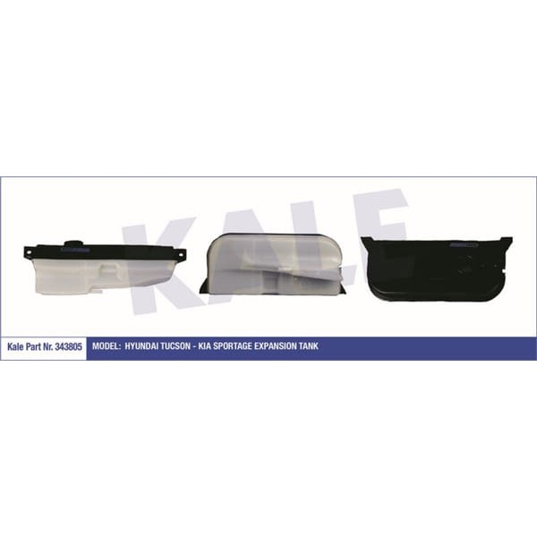 KALE RADYATÖR 343805 Radyatör Yedek Su Deposu Kapaksız Tucson Sportage Radyatör Ek Su Deposu