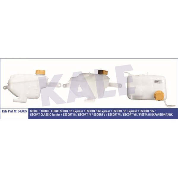 KALE RADYATÖR 343835 Radyatör Yedek Su Deposu Fiesta III Escort 