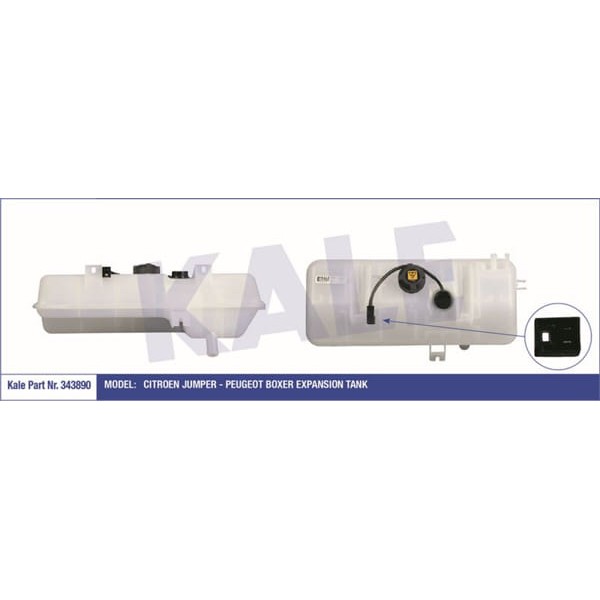 KALE OTO Radyatör 343890 Radyatör Yedek Su Deposu Ducato / Boxer / Jumper 2.5 Td 2.2 HDI 2.8 HDI