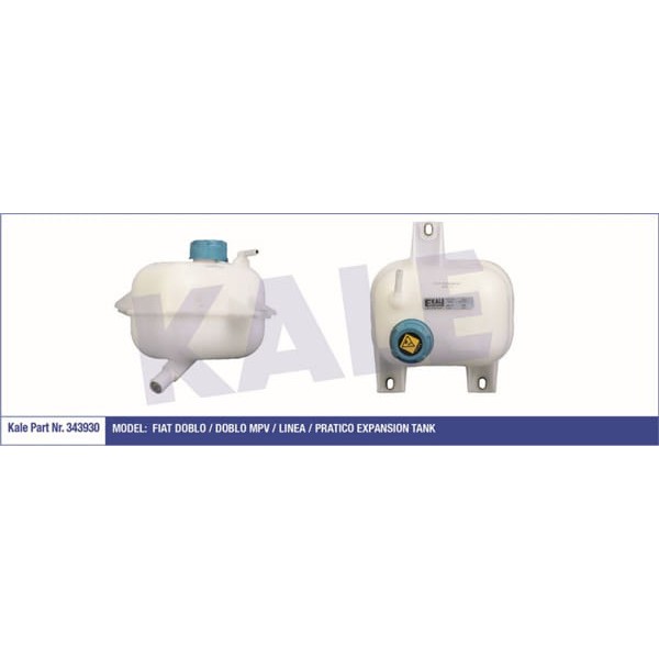 KALE RADYATÖR 343930 Radyatör Yedek Su Deposu Palio Albea Doblo 1.3 Mtj 1.9 Jtd Kapaklı 