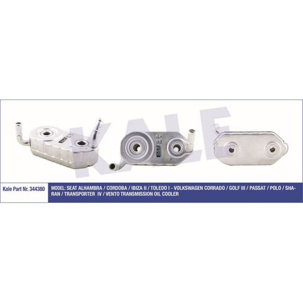 KALE OTO Radyatör 344380 Yağ Soğutucusu Golf III 91- Polo 93- Passat B3 B4 Vento 91- Sharan 00- Tran