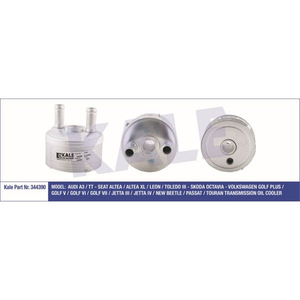 KALE OTO Radyatör 344390 Yağ Soğutucusu Golf V 04- 1.6 Fsı 1.6 16V 2.0 Fsı 2.0 Tfsı Golf VI 08- Jett