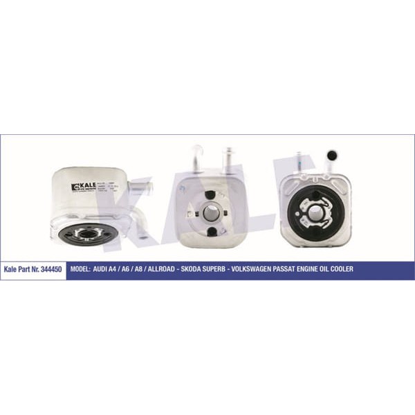 KALE OTO Radyatör 344450 Yağ Soğutucusu Passat B5 00- 2.5 TDI / A4 00- 2.5 TDI A6 01- A8 99- / Super 