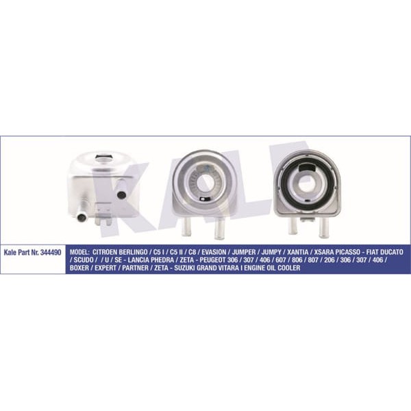 KALE OTO Radyatör 344490 Yağ Soğutucusu Scudo 00- 2.0 Jtd Ducato 02- 2.0 Jtd / 307 00- 2.0 HDI 406 9