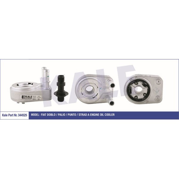 KALE OTO Radyatör 344525 Yağ Soğutucusu Doblo 01- 1.9D 1.9 Jtd Punto II 99- 