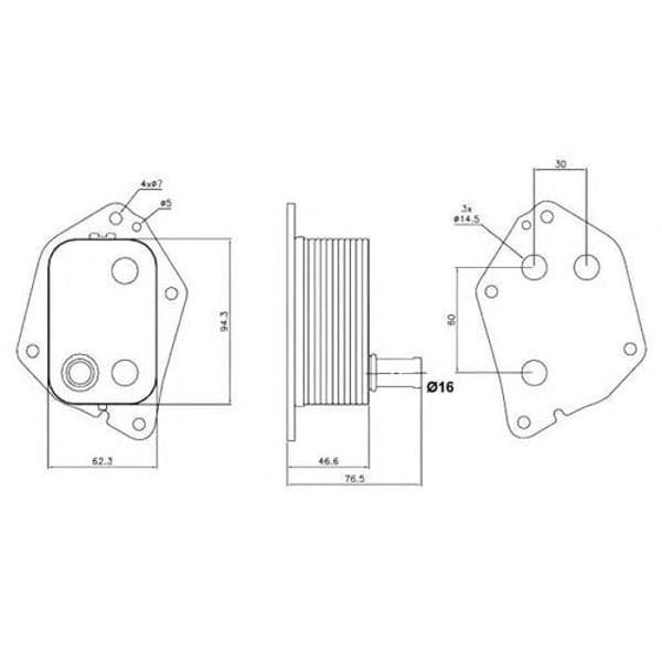 KALE OTO Radyatör 344590 Yağ Soğutucu Accent Era İ20 İ30 İ30 Cw İ40 1.5 CRDI