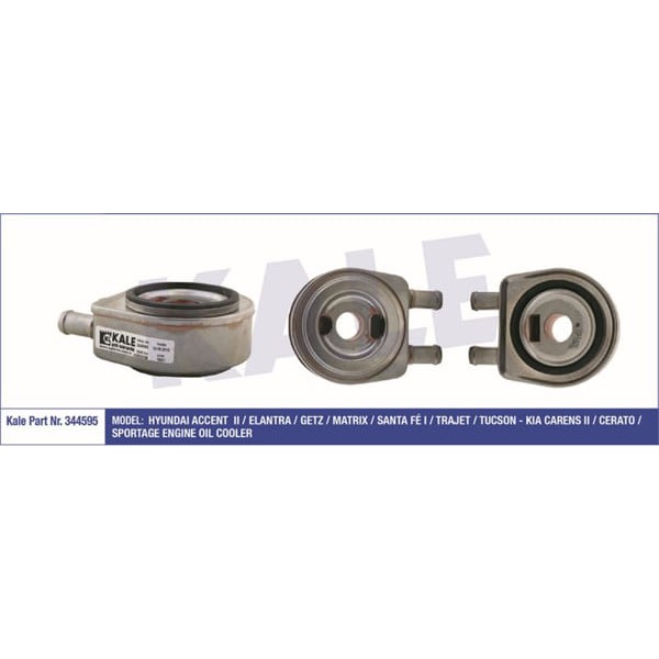 KALE OTO Radyatör 344595 Yağ Soğutucu Accent II Elantra Getz Matrıx Santa Fé I Trajet-Tucson Carens 