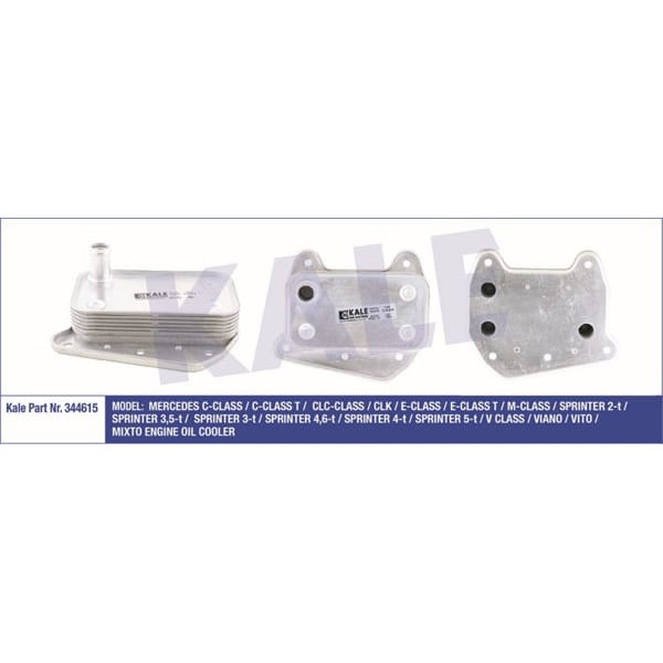 KALE OTO Radyatör 344615 Yağ Soğutucusu C-Class 00- C-Class 07- Cls-Class 00- E-Class 98- Sprinter 0