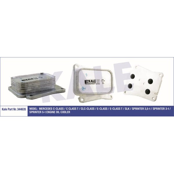 KALE OTO Radyatör 344635 Yağ Soğutucusu Mercedes C-Class E-Class E-Class T Slk Sprinter 3.5-T 3-T 5-