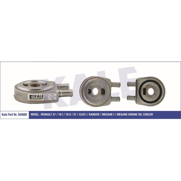 KALE OTO Radyatör 344680 Yağ Soğutucusu R19 R21 CLIO I 90-98 1.2 1.7 Kangoo I 97- 1.9D Megane I 95-9 