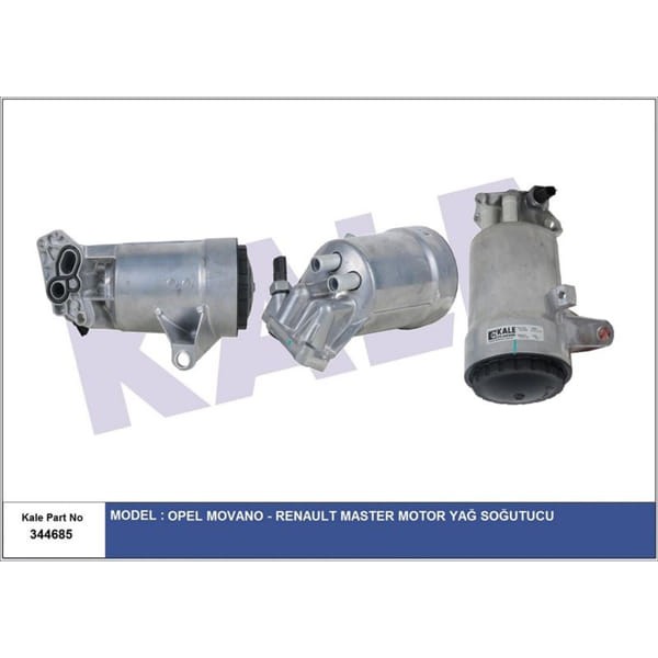 KALE OTO Radyatör 344685 Yağ Soğutucusu Master II 01- 2.2 DCI 2.5 DCI / Movano A 01- / Interstar 02- 