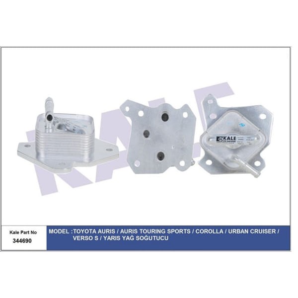 KALE OTO Radyatör 344690 Yağ Soğutucu Corolla Auris Yaris 1.4 D4D 15710-33050 