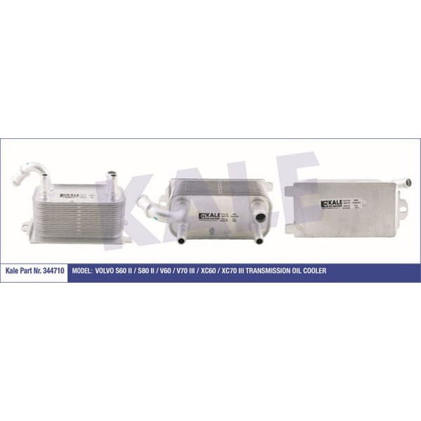 KALE OTO Radyatör 344710 Yağ Soğutucusu S60 10- 2.5T 3.0T D2 D3 D4 D5 T3 T4 T5 T6 S80 06- 1.6D 2.0D 