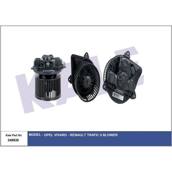 KALE OTO Radyatör 346930 Kalorifer Motoru Trafic II 06- 2.0 DCI / Vivaro A 06- 2.0 Cdtı / Prımastar 