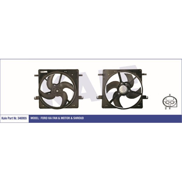 KALE OTO Radyatör 346955 Fan Motoru Ka Davlumbazlı 