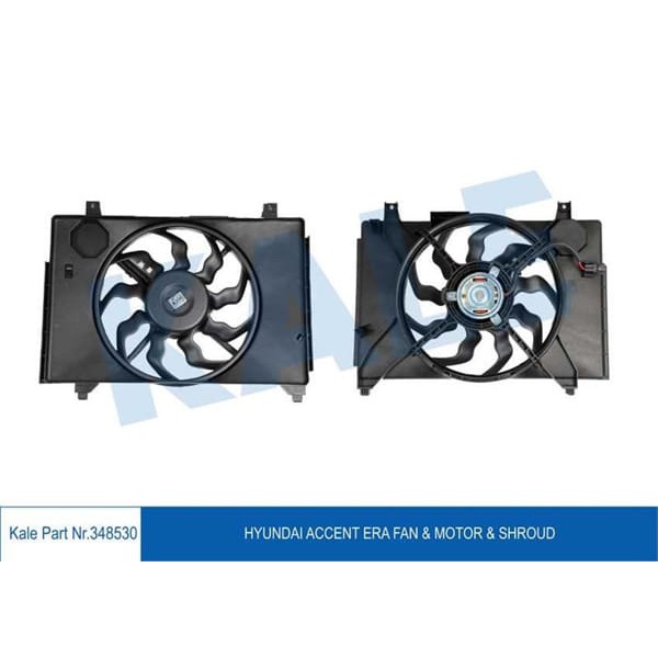 KALE OTO Radyatör 348530 Fan Motoru Era 1.5D 05- 25380-1E300 