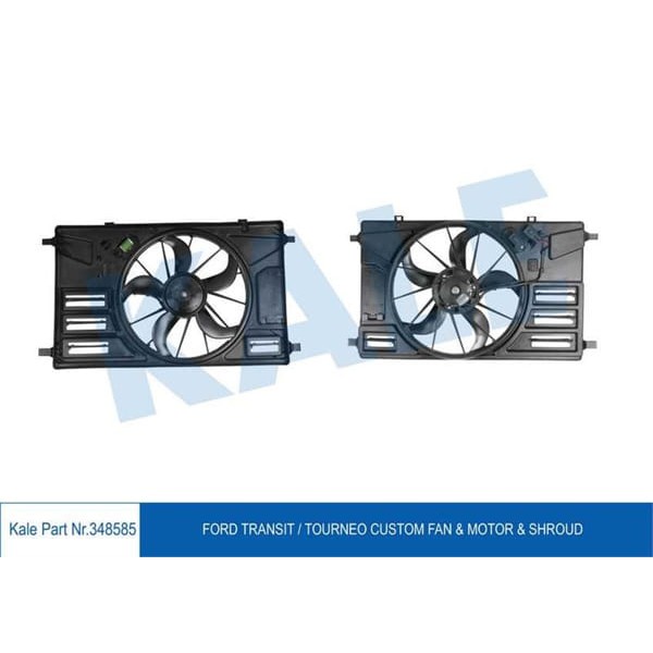 KALE OTO Radyatör 348585 Fan Motoru Davlumbazlı Transit Tourneo Custom V362 2.2 