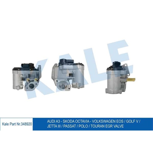 KALE OTO Radyatör 348920 EGR Valfi Golf V Jetta Octavia Passat A3 Polo Touran 1.6 Blf 03-10 