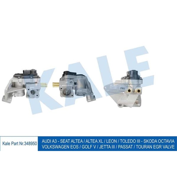 KALE OTO Radyatör 348950 EGR Valfi Golf V Jetta III Passat Touran Audi A3 Seat Leon 06- Tum Modeller 