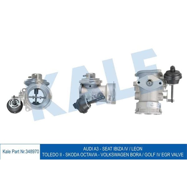 KALE OTO Radyatör 348970 EGR Valfi Bora Golf IV 00-05 -A3 00- Octavia 02-04 -Ibiza Leon Toledo 02-06 