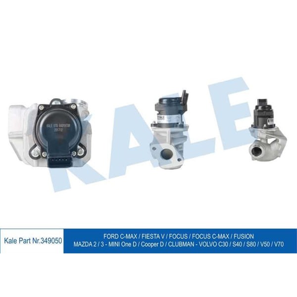 KALE OTO Radyatör 349050 EGR Valfi Fiesta V VI 05- Cmax 07- Focus II 05- Fusion 04- 1.6 TDCI Volvo S 