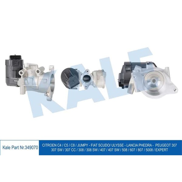 KALE OTO Radyatör 349070 EGR Valfi C4 C5 2.0 HDI 04- 307 308-407-607 2.0 HDI 04-