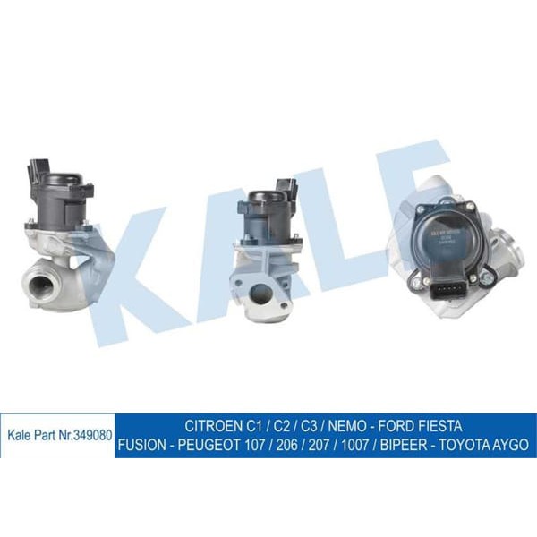 KALE OTO Radyatör 349080 EGR Valfi 206 207 Bipper C1 C2 C3 1.4 HDI 8V Dv4 Euro4 