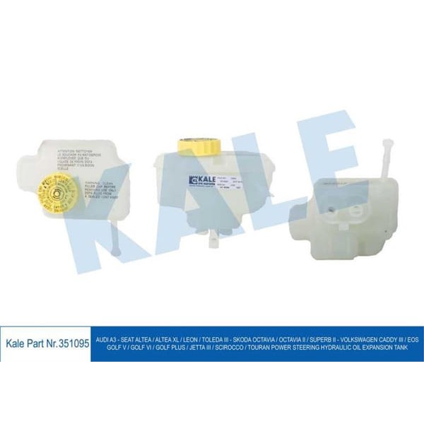 KALE RADYATÖR 351095 Hidrolik Yağ Deposu A3-Altea-Leon-Toleda III-Octavia-Superb-Caddy III-Golf