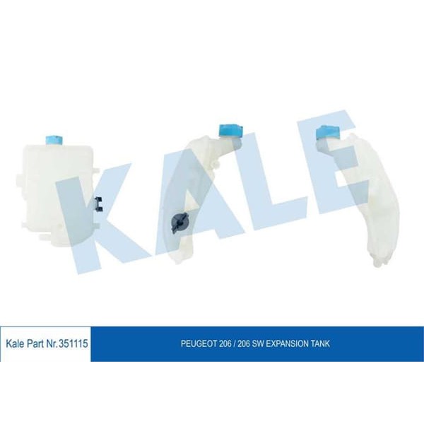 KALE RADYATÖR 351115 Radyatör Yedek Su Deposu 206 Gtı Ew10J4 2.0 16V 206 Cc 2.0 16V