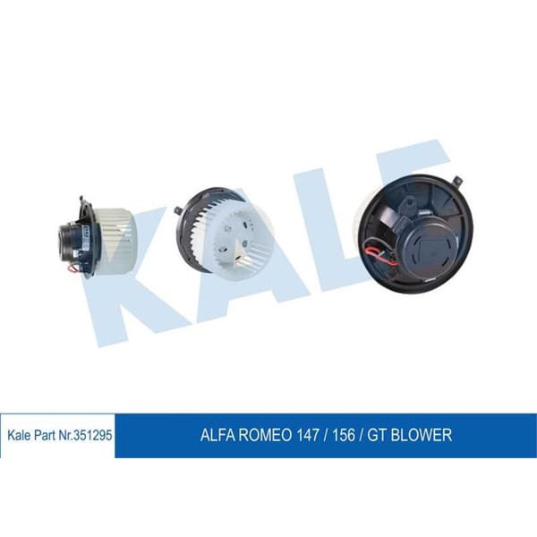 KALE OTO Radyatör 351295 Kalorifer Motoru Tekli Fan Alfa 147 156 Gt 1.6 2.0 16V 