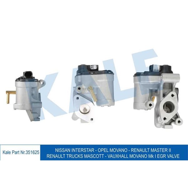 KALE OTO Radyatör 351625 EGR Valfi Nissan Interstar X70 DCI 140 03= - Opel Movano 3.0 Dtı 03= - Rena