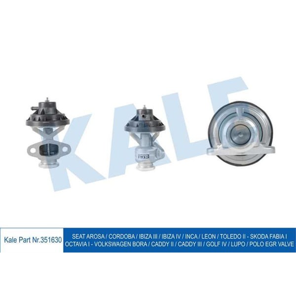 KALE OTO Radyatör 351630 EGR Valfi Bora Caddy Polo Leon Cordoba 1.9 Agp