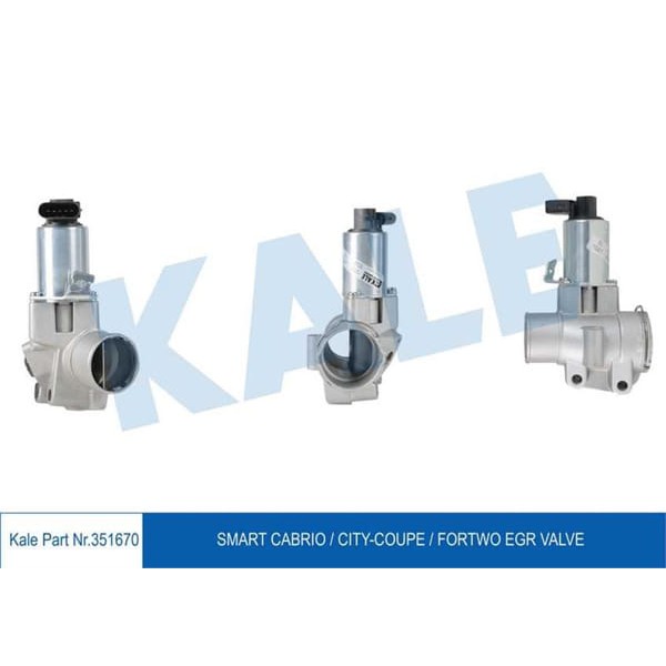 KALE OTO Radyatör 351670 EGR Valfi Smart Cabrıo City Coupe Fortwo 0.8Cdı Om660.940 