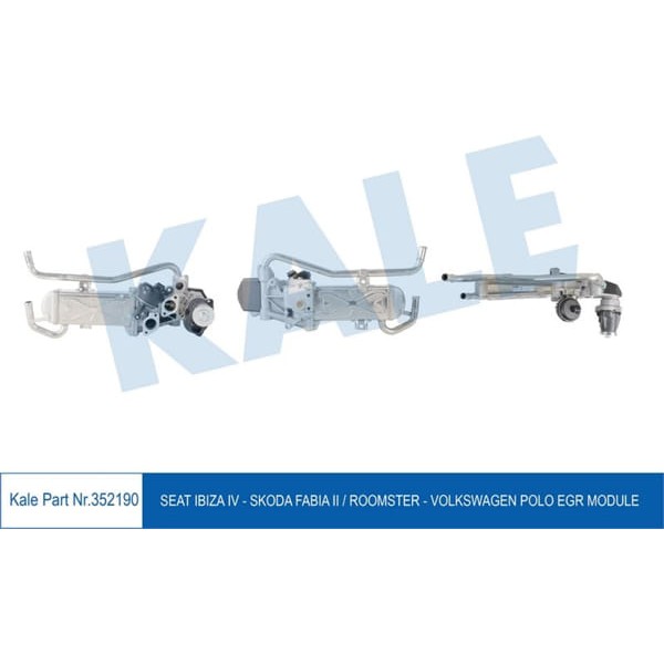 KALE OTO Radyatör 352190 Egr Modül Ibiza IV Skoda Fabia II Roomster Polo
