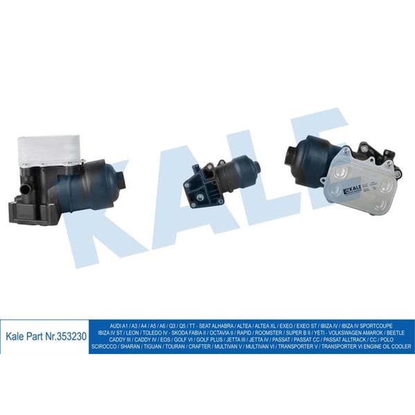 KALE OTO Radyatör 353230 Yağ Soğutucu Golf 4- Passat Polo Tiguan T5-T6 A3 A4 A6 Q3-Q5 Altea Ibiza 4