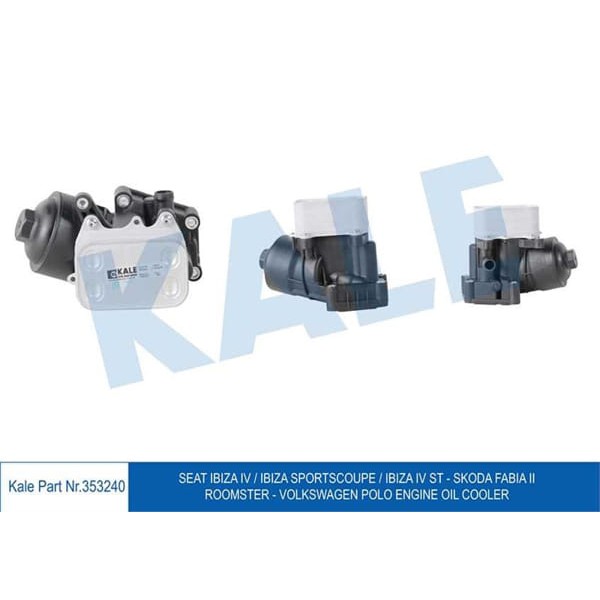 KALE OTO Radyatör 353240 Yağ Soğutucu Seat Ibiza IV Ibiza SportscoupeIbiza IV St-Skoda Fabia II Room 