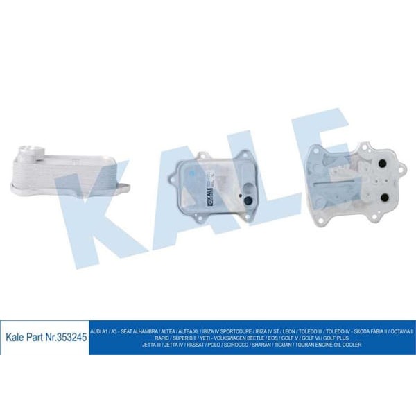 KALE OTO Radyatör 353245 Yağ Soğutucu A1 A3 Altea Ibiza 4 Leon Toledo 3-4 Fabia 2 Octavia 2-Super B