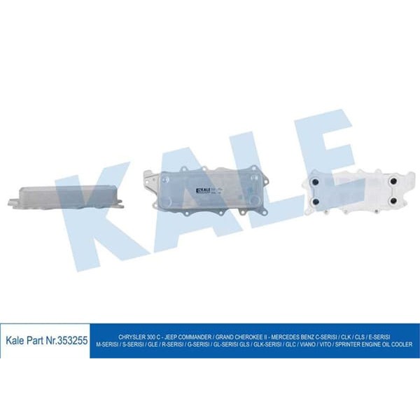 KALE OTO Radyatör 353255 Yağ Soğutucu Chrysler 300 C 3.0 Crd 04- Jeep Commander Grand Cherokee III 3