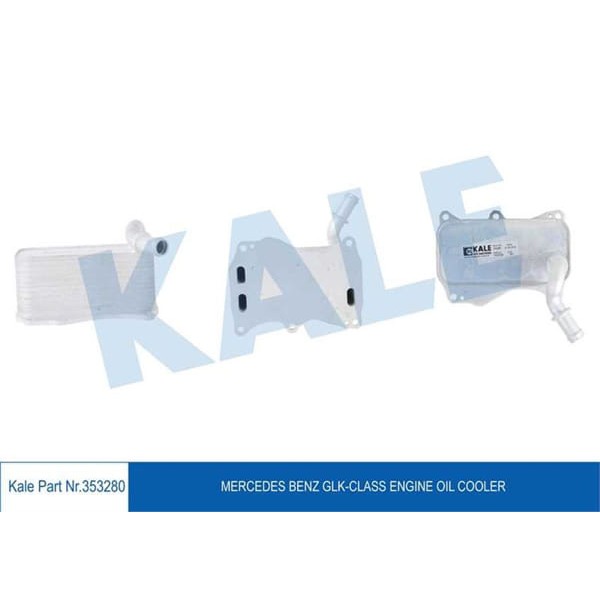 KALE OTO Radyatör 353280 Yağ Soğutucu Radyatörü 204 205 218 212 221 222 166×204 2011- 276 