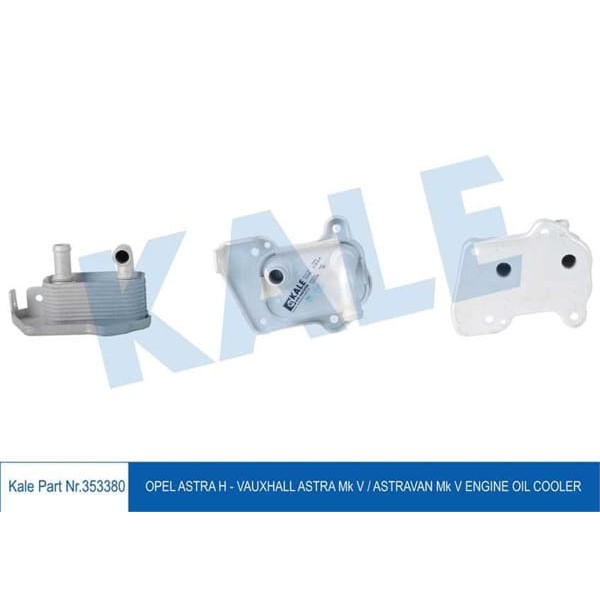 KALE OTO Radyatör 353380 Yağ Soğutucu Opel Astra H 