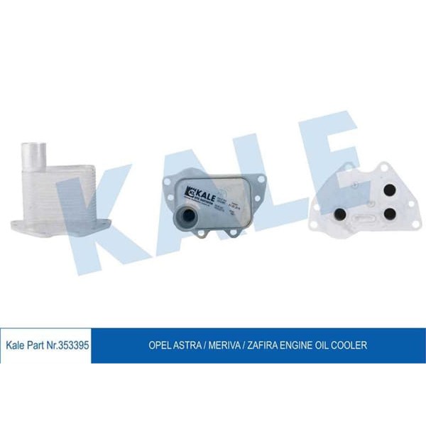KALE OTO Radyatör 353395 Yağ Soğutucu Opel Astra Merıva Zafira