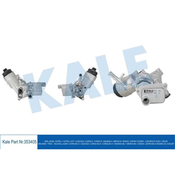 KALE OTO Radyatör 353405 Yağ Soğutucu Adam Astra J Corsa D E Insignia A Merıva B Mokka-Zafira Tourer 