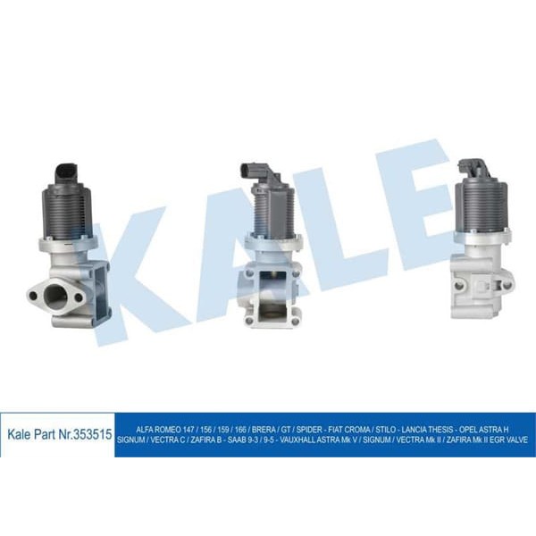 KALE OTO Radyatör 353515 Egr Valf Alfa 147-156-159-166-Stilo Astra H Sıgnum Vectra C Zafira B Saab 9 