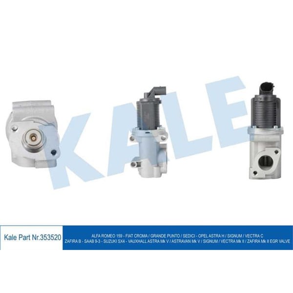 KALE OTO Radyatör 353520 Egr Valf Alfa 159 Croma-Grande Punto Sedıcı Astra H Sıgnum Vectra C Zafira
